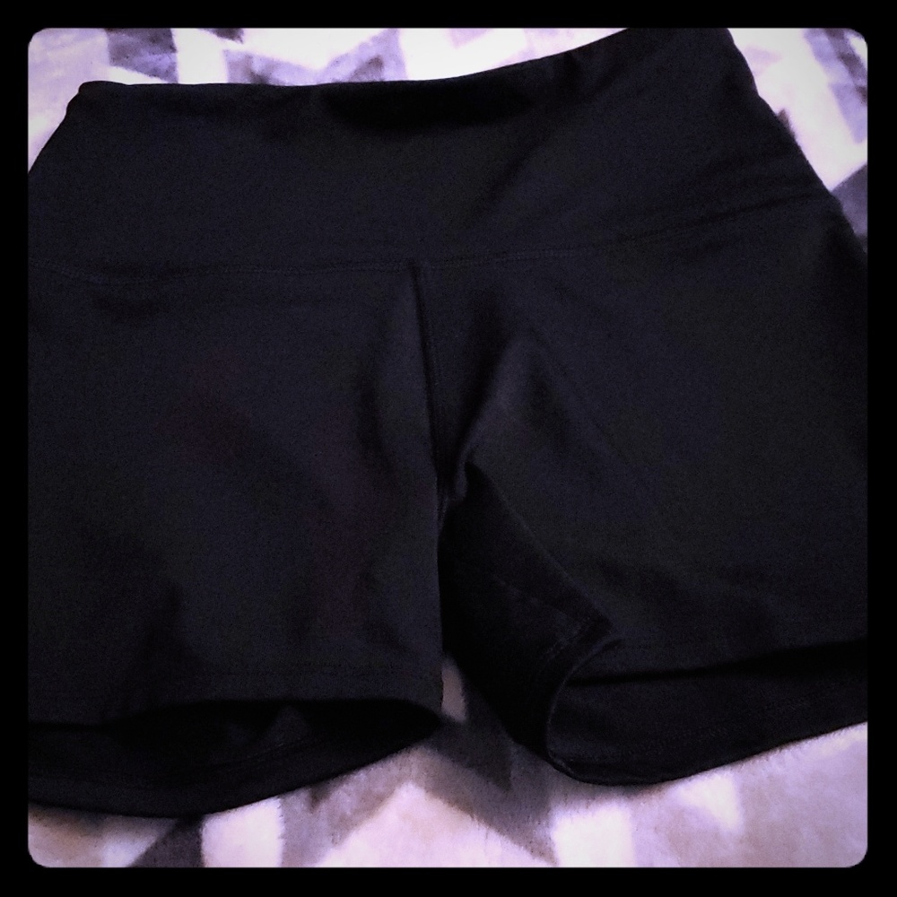 Spandex pink shorts